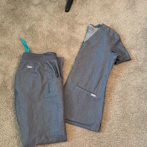 Figs Gray Scrubs set